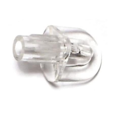 Midwest Fastener 1/4" x 1/2" Clear Plastic Fluted Shelf Supports 20PK 66228